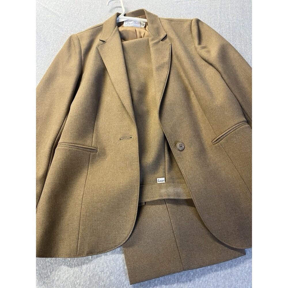 VTG Levi’s Bend Over Pant Suit Women’s 12 Blazer Pants Brown Jacket 80’s Classic